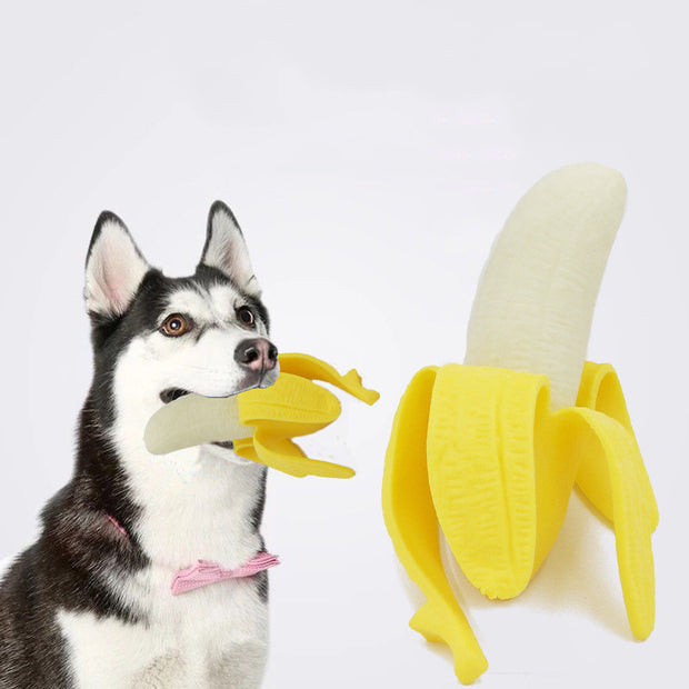 Creative Pet TPR Banana Pet Interactive Toy Supplies